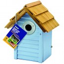 Gardman Beach Hut Bird Nest Box - Blue