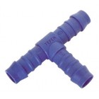 10mm 3/8" T PIECE TEFEN PLASTIC NYLON BARBED TUBING CONNECTOR EQUAL FUEL RUBBER PIPE JOINER HOSE INLINE REPAIR