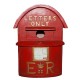 Vivid Arts D-Letterbox Birdhouse - Red