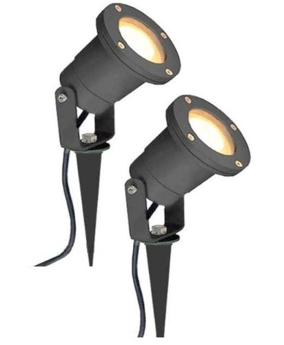2 X Mr16 12v Outdoor Garden Spike Ground Mount Or Watt Light Ip65 2 X Mr16 12v Outdoor Garden Spike