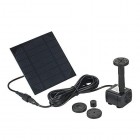 Decdeal Solar Powered Water Pump Solar Pond Pump Upgraded Submersible Fountain Pump for Bird Bath 170L/H