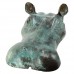 Design Toscano Spitting Hippo Head Cast Bronze Garden Statue