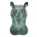 Design Toscano Spitting Hippo Head Cast Bronze Garden Statue