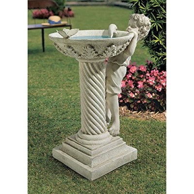 Design Toscano Summer's Splash Sculptural Birdbath