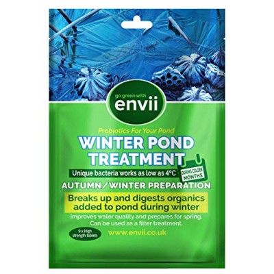 Envii Winter Pond Treatment - Winter Pond Treatment Reduces Sludge and Improves Water Clarity - Treats Up To 45,000 Litres
