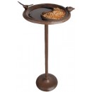 Fallen Fruits Bird Bath and Feeder on Pole