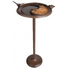 Fallen Fruits Bird Bath and Feeder on Pole