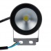 LemonBest® 10W 12V IP65 Waterproof LED Floodlight for Landscape Fountain Pond Pool Tank, Black, Cool White