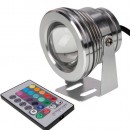 LemonBest® 10W Underwater Light LED Spot Light 12V RGB Multicolor Lamp With Remote Control