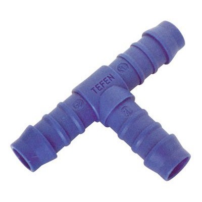 10mm 3/8" T PIECE TEFEN PLASTIC NYLON BARBED TUBING CONNECTOR EQUAL FUEL RUBBER PIPE JOINER HOSE INLINE REPAIR