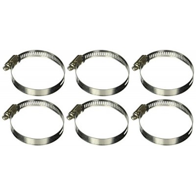 uxcell 6pcs Adjustable 44-67mm Worm Drive Hose Clamps Clips Silver Tone